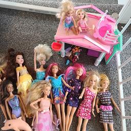 my daughter is selling all her barbies, Happy to sell separately so please just request and make an offer, there's dolls that clothes change into mermaid, doll that hair change colour, all dolls are genuine