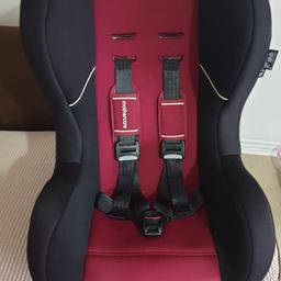 fantastic condition as it was a car seat for our second car so barely used.

Key Features:

Group 0+ / 1 combination car seat        Forward facing is suitable from 9kg to18kg (approx 9 months to 4 years)

3 seat recline positions.

Easy to adjust straps.