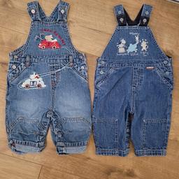 Next 0-3 Months Denim Dungarees x 2

Both are in great condition and from a smoke free home.