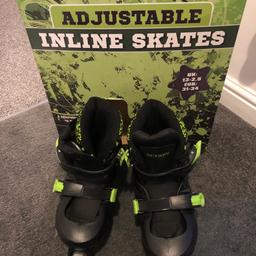 In-line skates - worn once on artificial grass

Brought from symths 

From smoke and pet free home 

Collection from LS10 4AH 