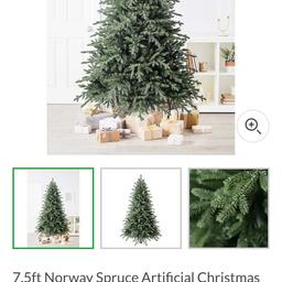 Norwegian blue Christmas tree only put up once but want a smaller one.2nd pic is of it up.collection only.
