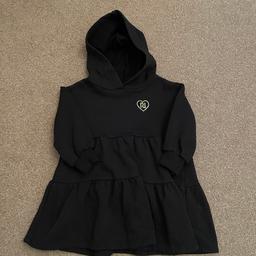 River Island black hoodie dress, worn a hand full of times size 2-3 years