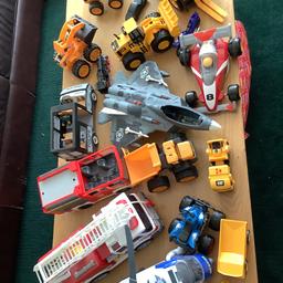 Mix of toy vehicles, no longer played with but lots of play still to be had and seems a shame to throw them.

Some toys make sounds and have lights but not tested them.

COLLECTION ONLY FROM HEMEL HEMPSTEAD DUE TO SIZE.