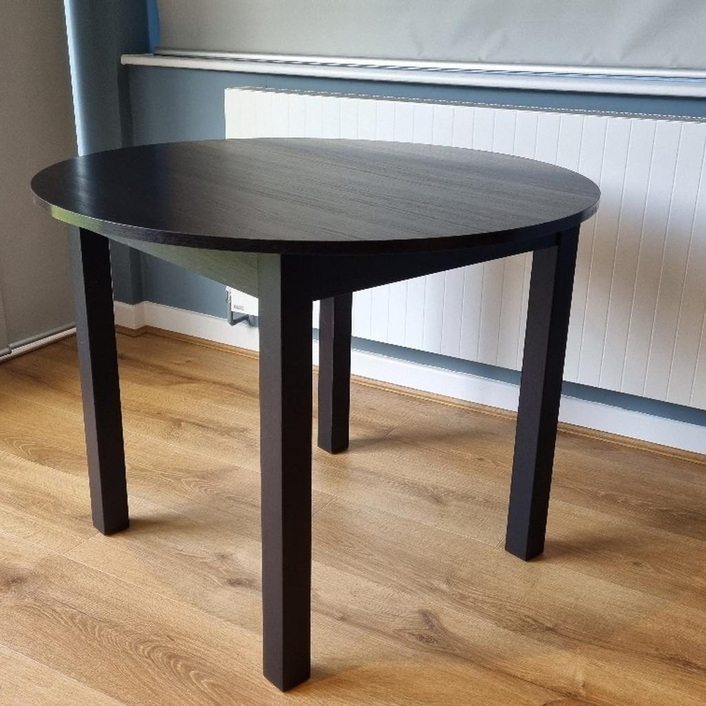 Ikea Dining Table Round, BlackBrown in IG8 Redbridge für £ 50,00 zum