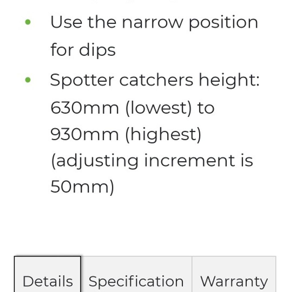bodymax sqaut rack dip station n catchers in WV10 Wolverhampton für 50 ...