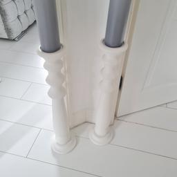 Big white candle holders for sale. Happy to include candles if interested. Collection only, no delivery. Located in Kettering area.