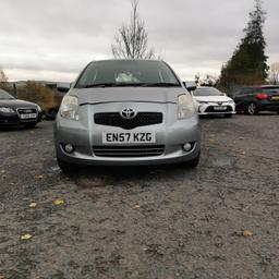 2008 toyota yaris 1.3 petrol T spirt 5 Speed manual gearbox with long mot lovley drive low mileage electric window cd player key less push button good spec, few age related marks about its age 2 keys good tyres around for more information message me strictly no time waster please