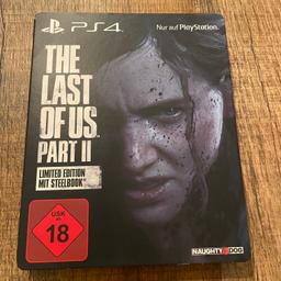 Verkaufe mein The Last of Us - Part II (SteelBook Version) für die Playstation 4. Funktioniert einwandfrei. Sehr guter Zustand. Gerne per Abholung oder auch per Versand. Hierbei trägt der Käufer die Versandkosten.