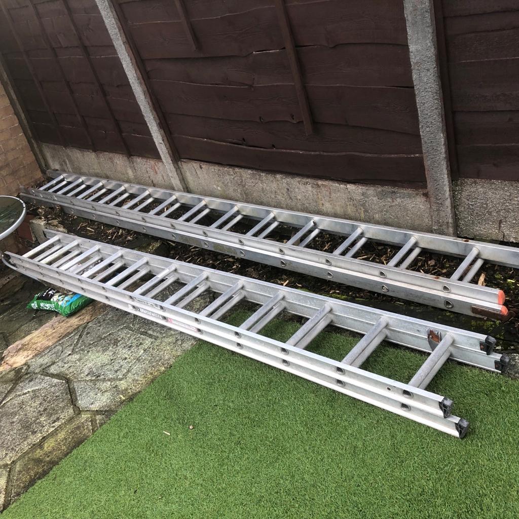 2 sets of ladders 13 rung ladder and 12 rung in OL2 Oldham für 60,00 ...