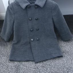 Really smart immaculate wore 3 x at most paid £70 no silly offers attachable hoot double breasted silver buttons all lined age 3/4