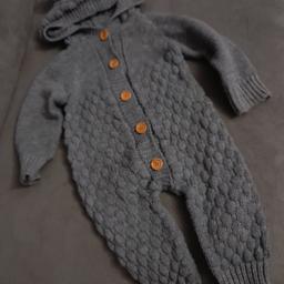 thick and warm new hooded romper baby age 12-18months 
collection or postage