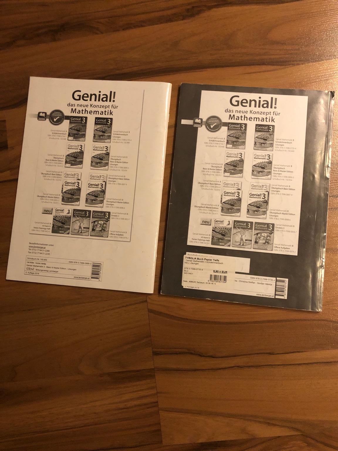Genial mathematik 3 l sungen in 6410 marktgemeinde telfs f r 3 00 zum