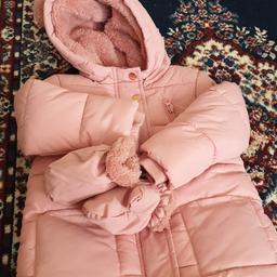 brand new very warm n cosy made for UK 🇬🇧  cold weather with mittens for ages 2 to 3 year old baby girl for sale from a smoke and pet free home thanks
