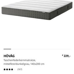 IKEA Matratze HOVAG
140x200cm


Nur Selbstabholung!