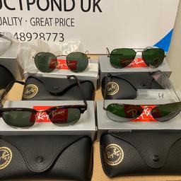 Authentic Brand New Ray-Bans Various Styles 

Authentic Brand New Ray-Bans Various Styles
BUY ONE GET ONE HALF PRICE