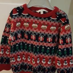 Christmas jumper. Age 2-3 years. Smoke and Pet free home. Brill condition.
