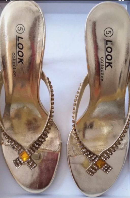 Buy & Sell West Yorkshire Leeds - Photos for Gold diamanté sandals uk 5