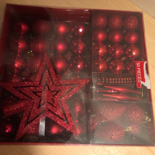 Buy & Sell West Yorkshire Leeds - Photos for Red tree decorations 50