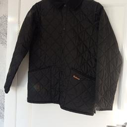 AS NEW, MINT CONDITION!! Genuine Barbour Black Quilted Jacket (XL boys, age 12/13) Would also fit a lady size 10-12.

Welcome to try before you buy!

Bought as a present and then lost receipt 🙄

From a smoke free home.

£15