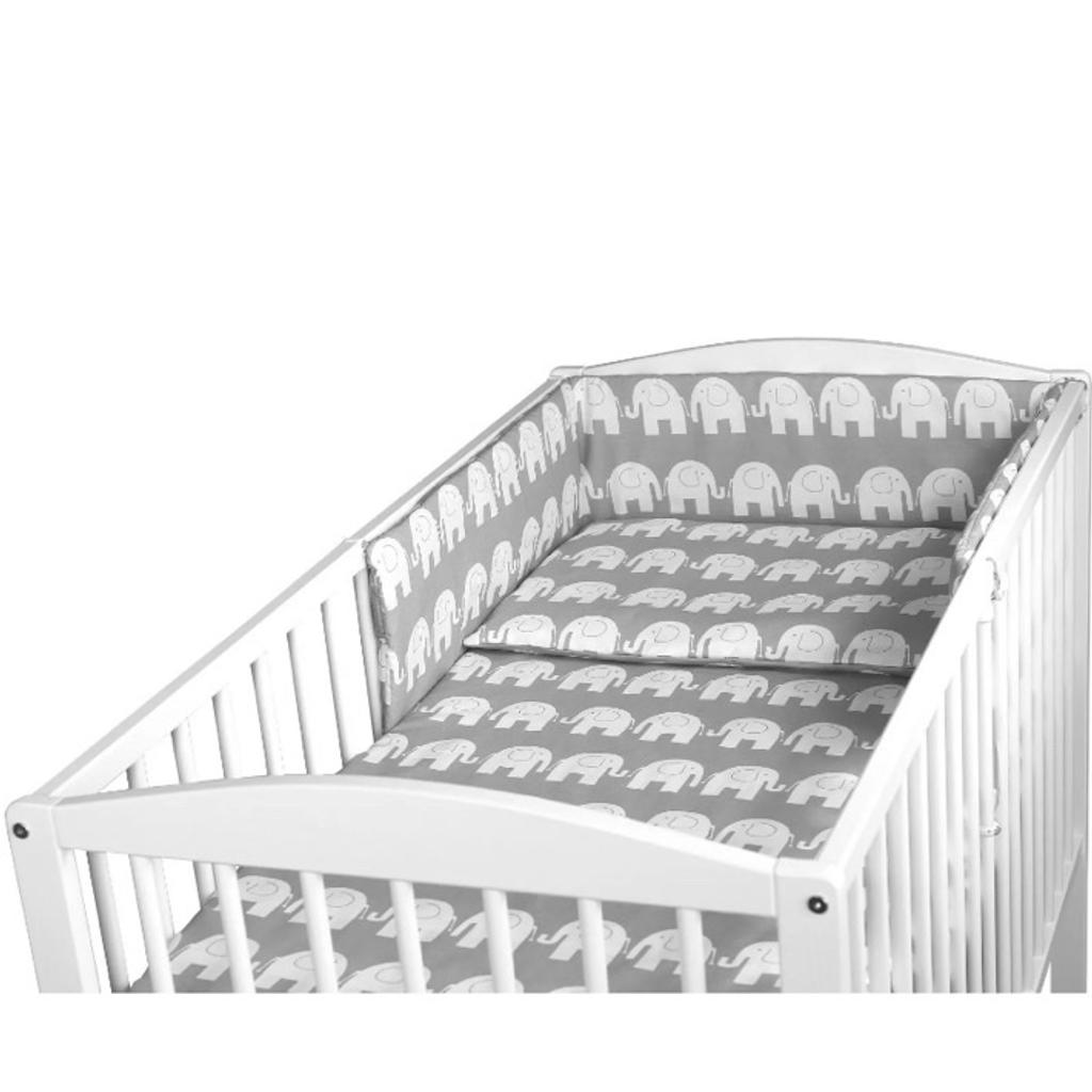Grey elephant cot bumper in B33 Birmingham für £ 4,00 zum Verkauf