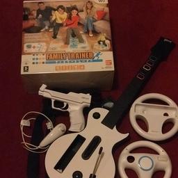 Wii accessories and family trainer. Comes from a smoke and pet free home. Collection only