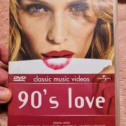 Verkaufe hier diese sehr gut erhaltene MUSIK DVD: 90'S LOVE! Die besten Love Songs der 90er Jahre von den großen Stars wie zum Beispiel Shanice, Wet Wet Wet, The Cardigans, Zuccero und viele mehr. Insgesamt sind es 16 Songs! Sehr empfehlenswert für alle Musik Fans der 90er Jahre! Versand ist gratis!