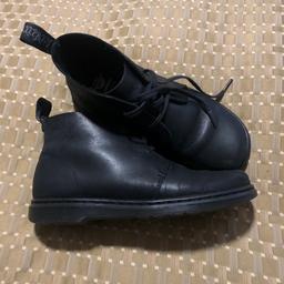 Dr martens, black leather, size 5, only worn once .