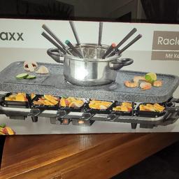 Raclette Set für bis zu 12 Personen, Fondue für bis zu 8 Personen von Gourmetmaxx 38teilig

NUR Selbstabholung