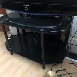 Had it for 5 months , still as new . Glass solid and all black colour tv table .