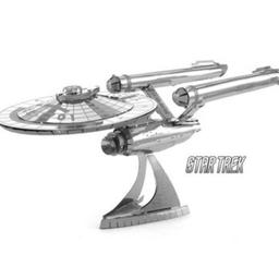 Silver Star Trek Star Ship Enterprise DIY Steel Puzzle Kit Space Ship Alien  

These superbly fun DIY metal kits start out as flat laser-etched steel sheets that you toy and tinker with to eventually create 3D metallic models. They're wonderfully detailed, museum-quality replicas of the real thing.

BRAND NEW