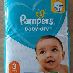 Ungeöffnete Packung Pampers Baby dry 3 er mit 66 Windeln