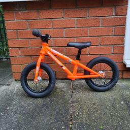 toddler balance bike with 12 inch wheels suitable for ages 3-5 in good solid condition with just a few scratches £20 collection halewood or could possibly deliver depending on location