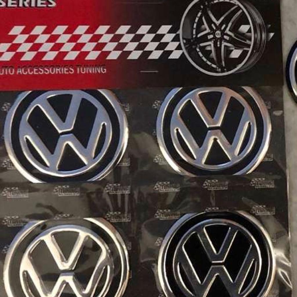 65mm VW METALL Aufkleber VOLKSWAGEN Felgen LOGO Radkappen Embleme