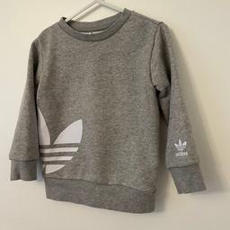 Toddler Adidas jumper, size 18-24 months. Perfect with a pair of jeans or joggers. 

Excellent condition. 

All items come from a pet and smoke free home. 

Collection from Harborne or postal delivery available.