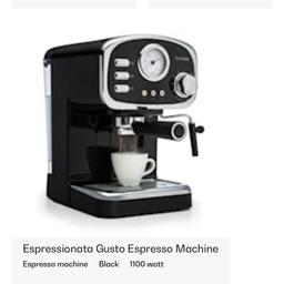 Klarstein exspresso coffee machine 15 bar 11 with milk frother 
Used a handful of times so I’m very good working order!!
It’s great and makes a really good cup of coffee but unfortunately I cant drink coffee any more so selling it on!
I paid over £100 for it
Now on sale for £99
would like £55🚨🚨£30
Will come in a box but not the original box as that was thrown away!
Great for Christmas patty’s 🎅
Please take a look at my other items