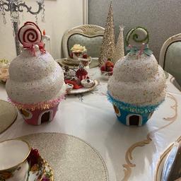 Giant Christmas cupcakes x 2. Selling together collection only no holding