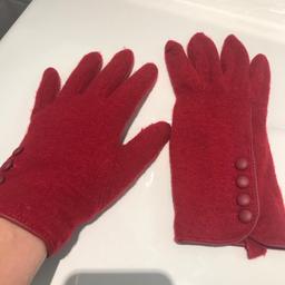 Handschuhe weinrot