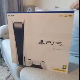 hello I'm selling PlayStation 5 brand new you can pick up from my house call me for more information. 07903226995