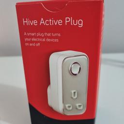 The smart plug that lets you control your home electrical appliances from your mobile, tablet or laptop. Plug the smart plug into your wall socket, pair with the Hive Hub and you're ready to go.

Alexa compatible.

Compatible with iOS and Android operating systems.

App needed for use: Hive.

Operates over mobile internet.

Operates over wi-fi.

***Requires wireless router for use.****

Size H11, W5.3, D5.8cm