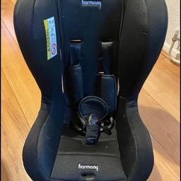 group 0/1 carseat - suitable for newborns up to 10kg in the rear-facing position, and for your toddler in the forward-facing position from 9-18kg.

easy adjust 4-position recline 

Covers will have been taken off and washed 
From a Smoke free home 
Not been in a crash, just grown out of it 
Collection only
