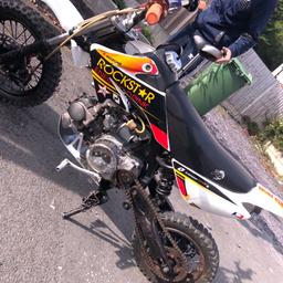 Stomp 110 semi Automatic pitbike selling due to only gives half revs not sure why might need carb cleaning out but should be an Easy fix want offers or swaps will go lower on cash price