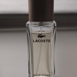 Verkaufe ein wenig genutztes Lacoste Pour Femme Eau de Parfum 30ml. 
Es ist so gut wie voll, nur ein paar Sprüh Stöße wurden gesprüht.

"Der Verkauf erfolgt unter Ausschluss jeglicher Gewährleistung. Ein Rückgabe- oder Widerrufsrecht besteht bei diesem privaten Verkauf NICHT.