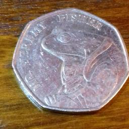 JEREMY FISHER 50p Coin

**Postage possible at buyer's expense with Payment by PayPal so buyer protection will apply