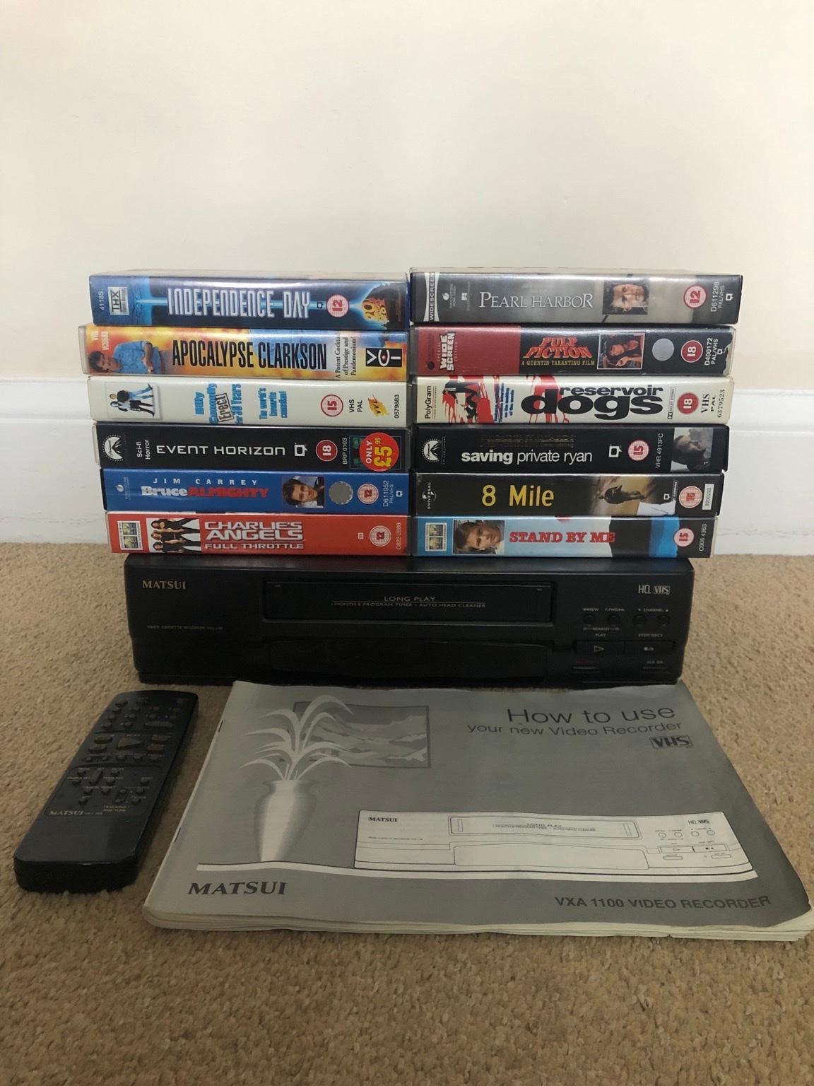VCR VHS player+ vhs tapes in WV2 Wolverhampton for £30.00 for sale Shpock