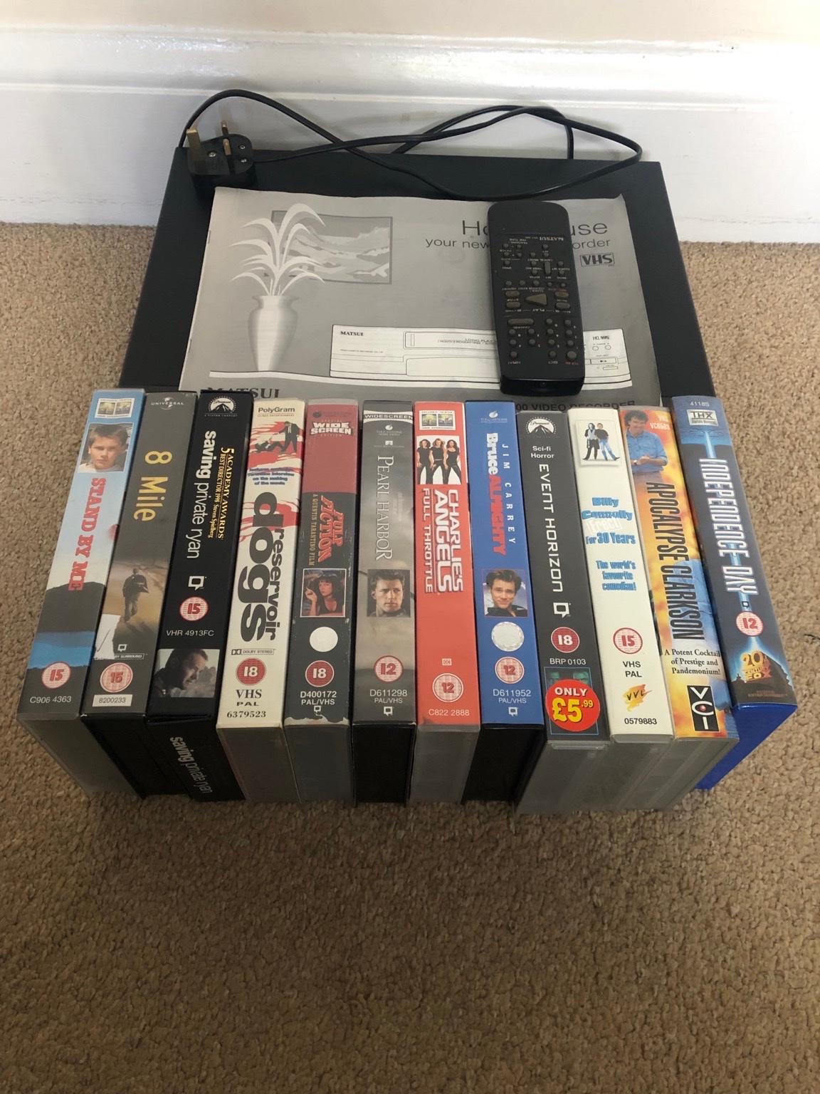 VCR VHS player+ vhs tapes in WV2 Wolverhampton for £30.00 for sale Shpock