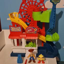 Toy Story Imaginext carnival playset in very good condition.

Includes Ducky and Woody characters.

From a smoke & pet free home.

Collection from Wheatley Hill or can deliver locally for extra.


**More imaginext sets for sale, check out my other listings!**
