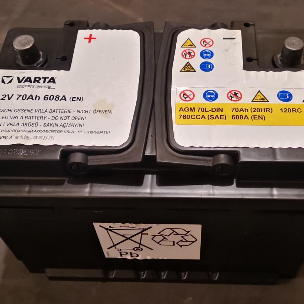 Varta 12V 70Ah 608A AGM Car Battery in UB7 London für £ 30,00 zum Verkauf