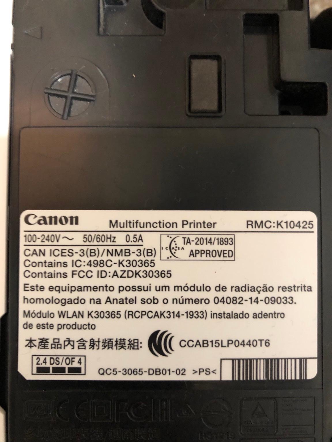 Canon Multifunction Printer RMC K10425 In RM12 London For 20 00 For   61bb5306d14d1f45b9e46317