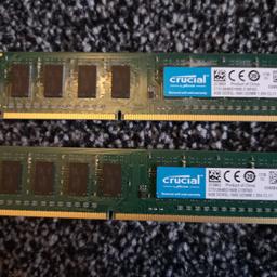 I have for sale 8GB of crusial DDR3 PC RAM due to upgrade great condition collection Blackburn