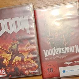 Gute Zustand
Paar Stunden nur gespielt
Doom -35€!!!
Wolfenstein-35€!!!
FESTPREIS!!!
